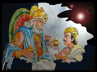 Dhritarashtra the king &Sanjay the narrator